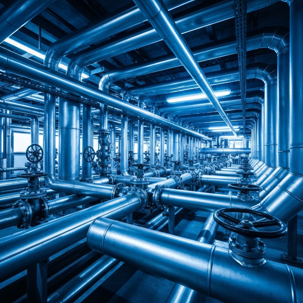 Industrial piping system installation